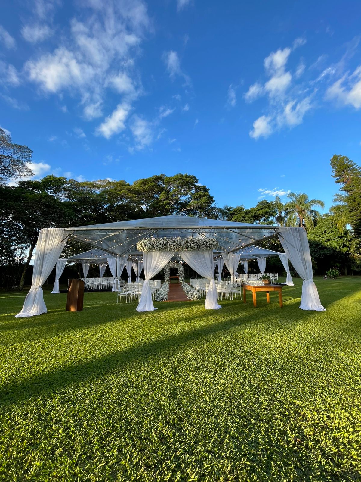 Decoração de casamento no Jardim Maison Vivenda Piracicaba - São Paulo